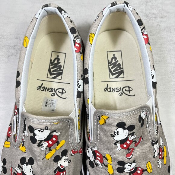 Vans Disney Mickey Mouse Classic Slip On Sneakers - Men's Size 11.5 - Picture 8 of 10